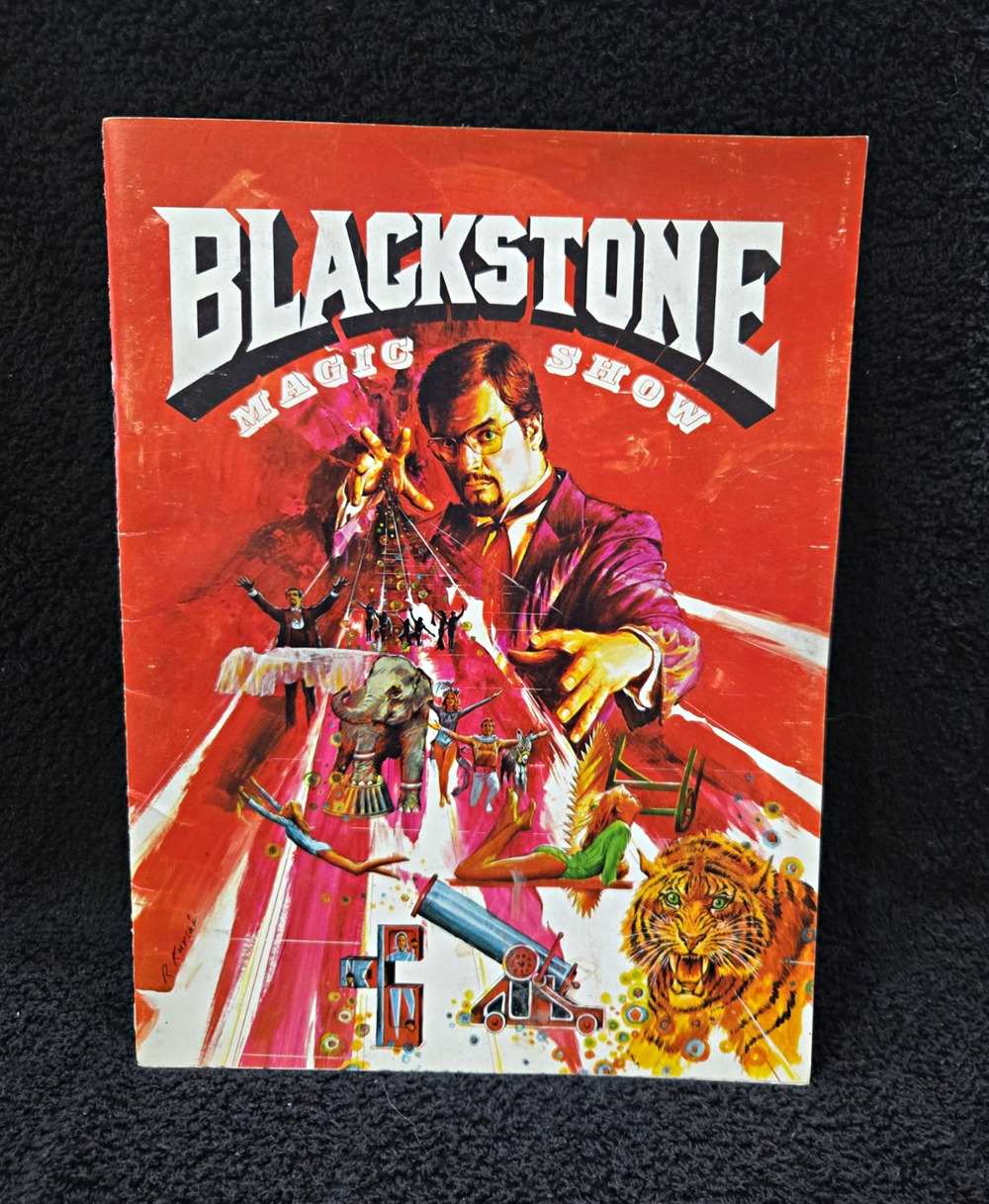 Blackstone Magic Show Souvenir Program 1978 Harry Blackstone Jr Magician Vintage
